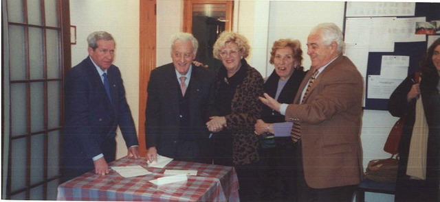 Vito Tomasicchio, Pasquale Tosches, Giandira Chieppa, Lidia Martucci e Gianni Fusaro, fine anni '70